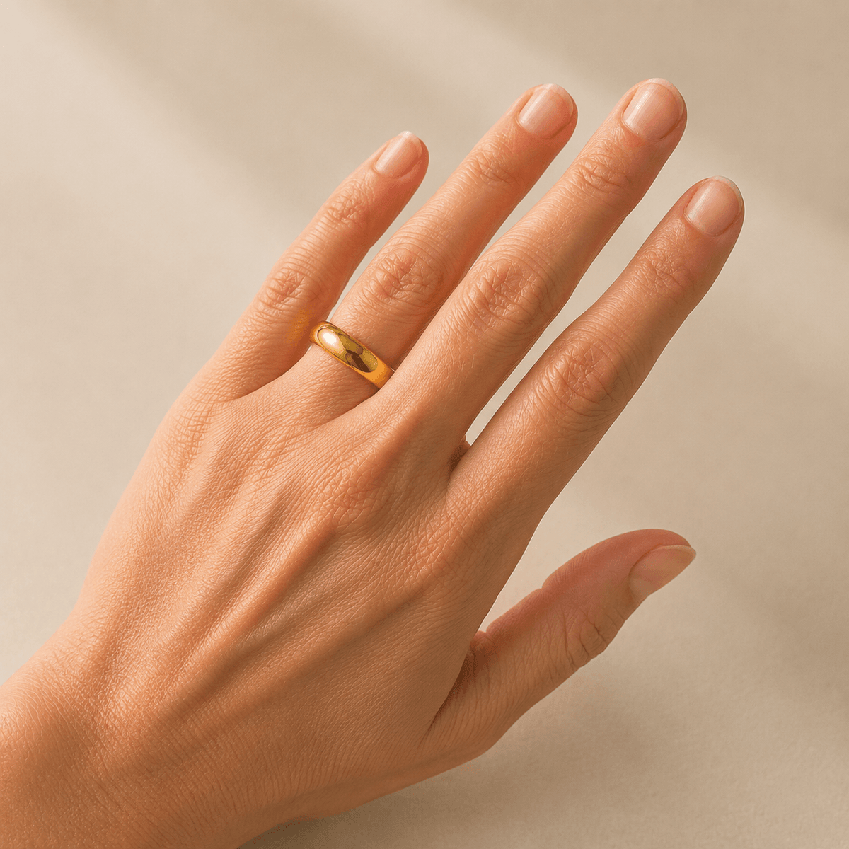 Solara fingerring - gylden