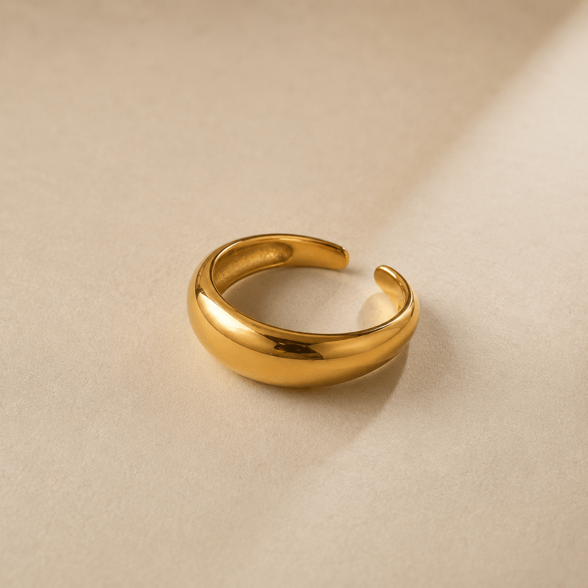 Solara fingerring  - gylden