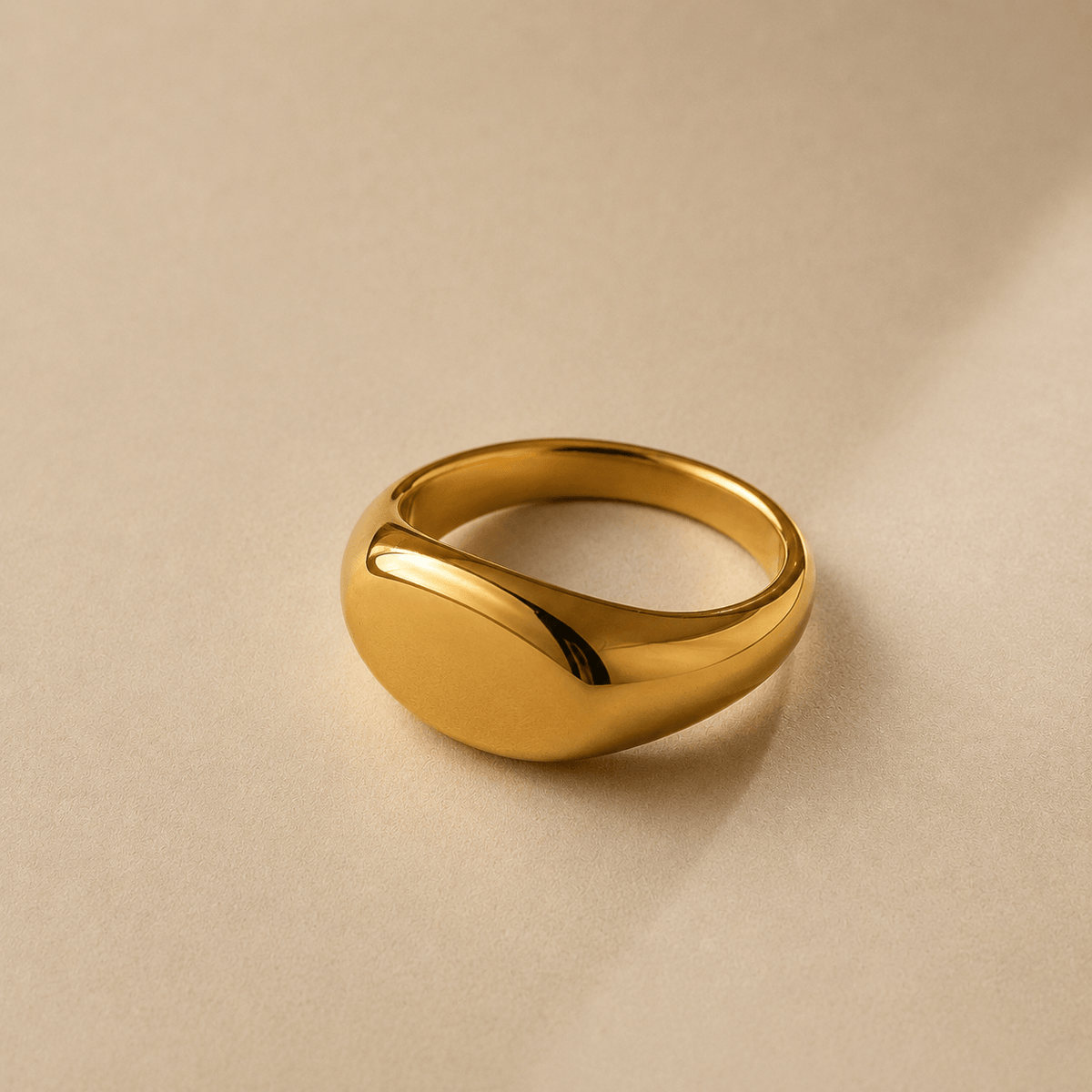 Sienna fingerring, gylden